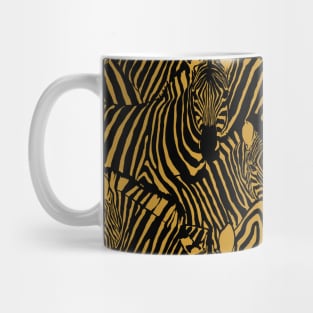 Black and Gold Zebra Mug